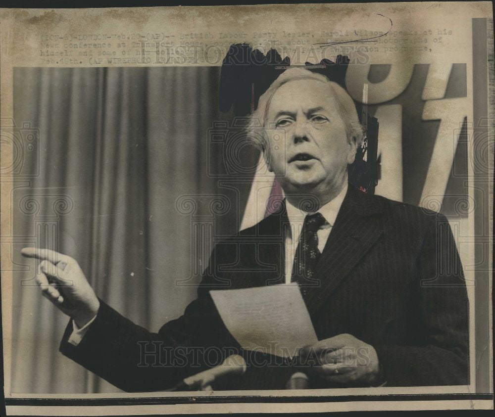1974 Press Photo British Labour politician - Historic Images