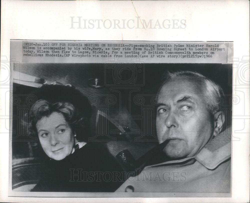 1966 Press Photo Prime Minister Harold Wilsop England - Historic Images