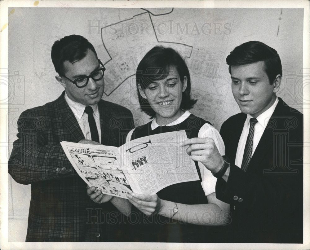 1966 Press Photo Wayne state university students - Historic Images