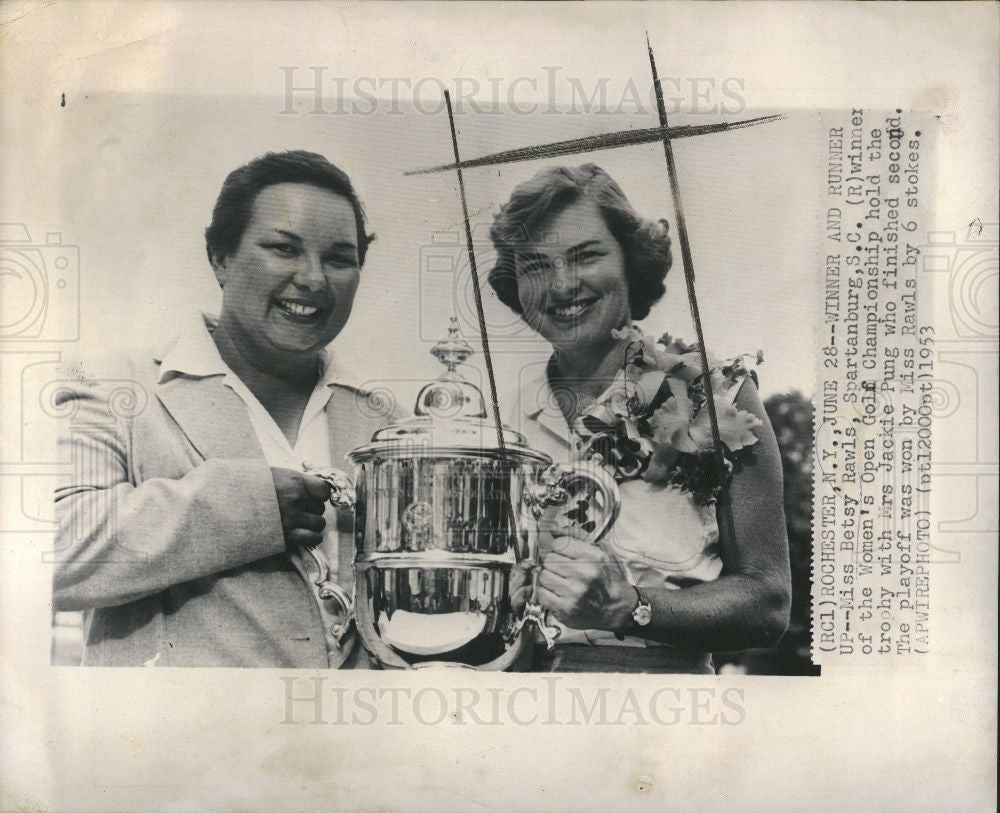 1953 Press Photo Miss Betsy Rawls Spartanburg Golfer - Historic Images