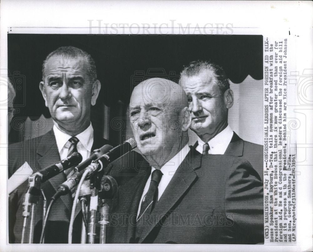 1961 Press Photo Sam Rayburn House Speaker D-Tex - Historic Images