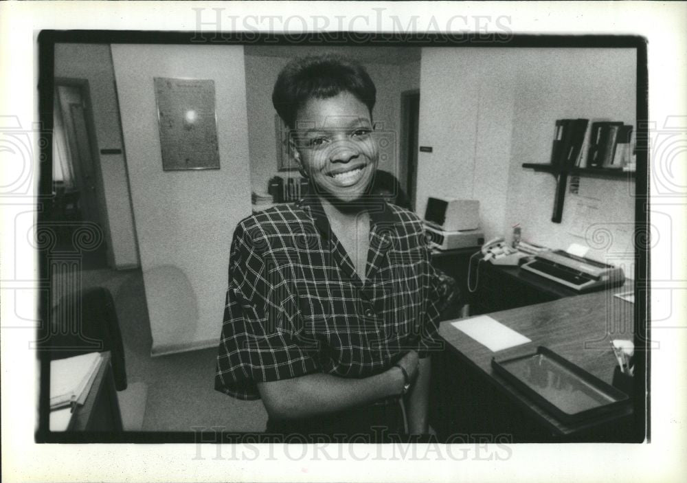 1988 Press Photo Brenda Belcher Crockett Principal - Historic Images
