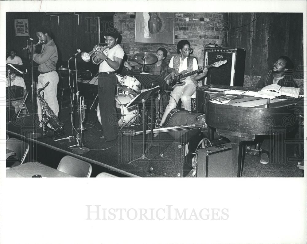 1981 Press Photo Rayse Biggs Quintet jazz band - Historic Images