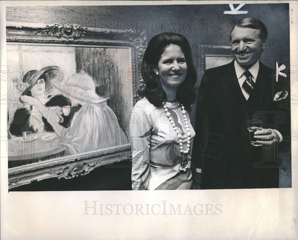 Press Photo Charles Bigalow Holmes foundry wife - Historic Images