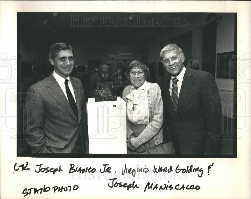 1987 Press Photo Joseph Bianco Jr. - Historic Images