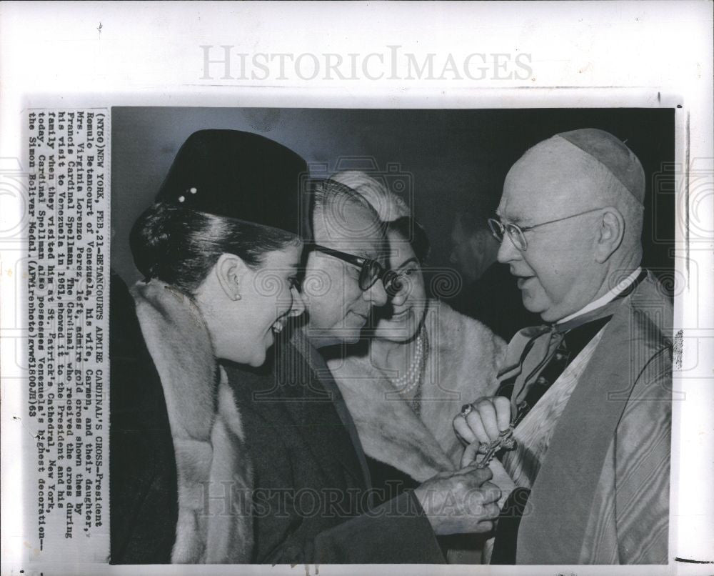1963 Press Photo Francis Joseph Cardinal Spellman - Historic Images
