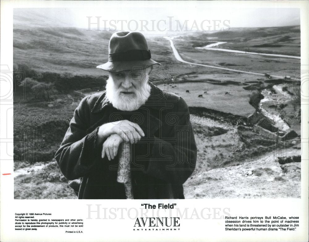 1991 Press Photo Richard Harris actor film director - Historic Images