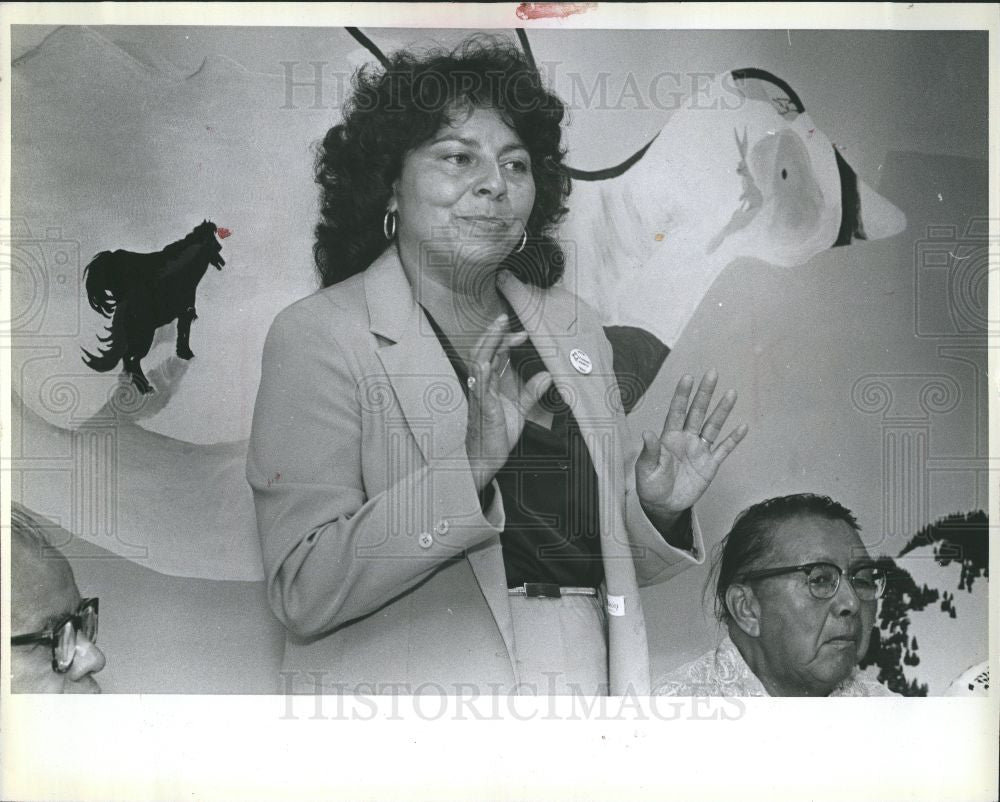1980 Press Photo La Donna Harris, Native American - Historic Images