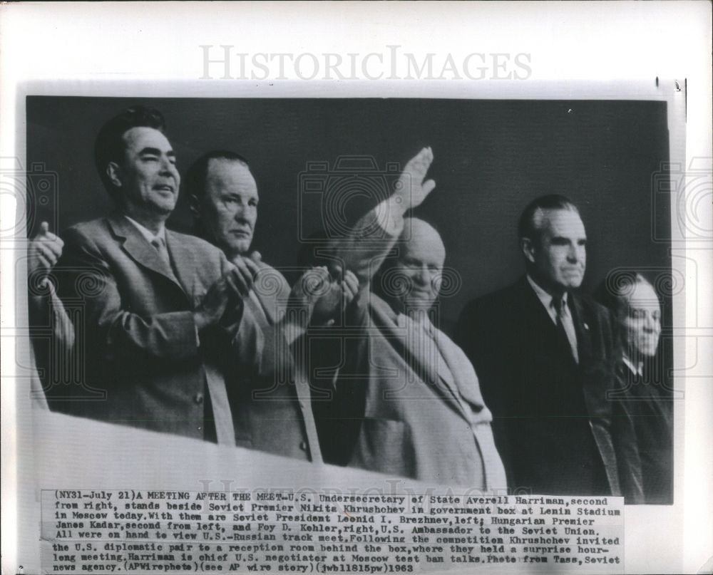 1963 Press Photo Averell Harriman - Historic Images