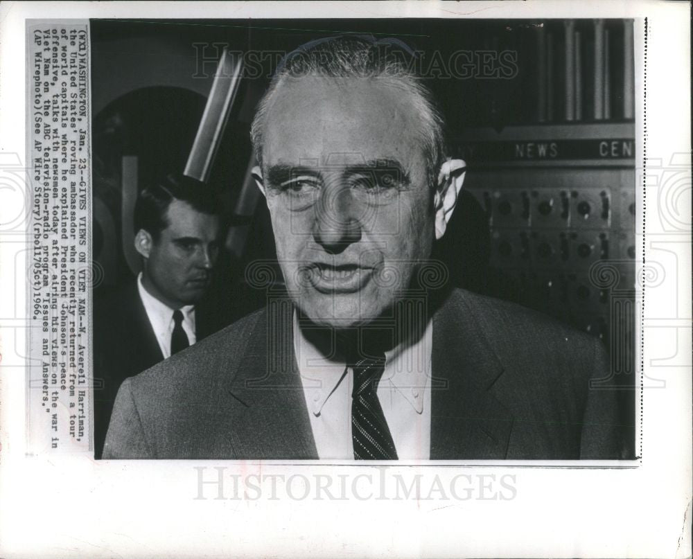 1966 Press Photo W. Averell Harriman - Historic Images