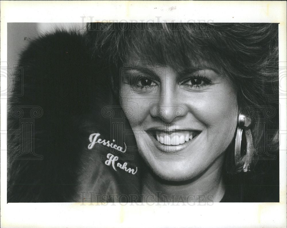 1989 Press Photo jessica  actress american - Historic Images
