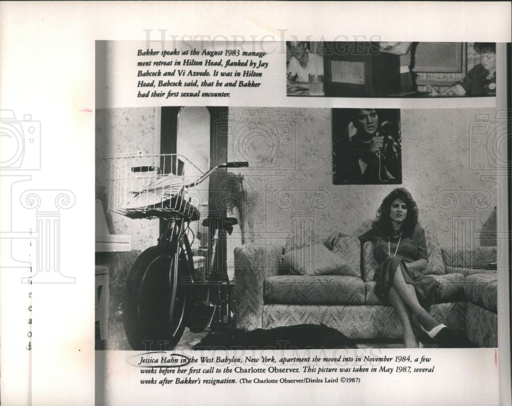 1989 Press Photo Jessica Habn Actor - Historic Images
