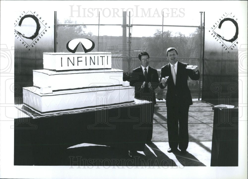 1989 Press Photo Kazutoshi Hagiwara Nissan Infinity - Historic Images