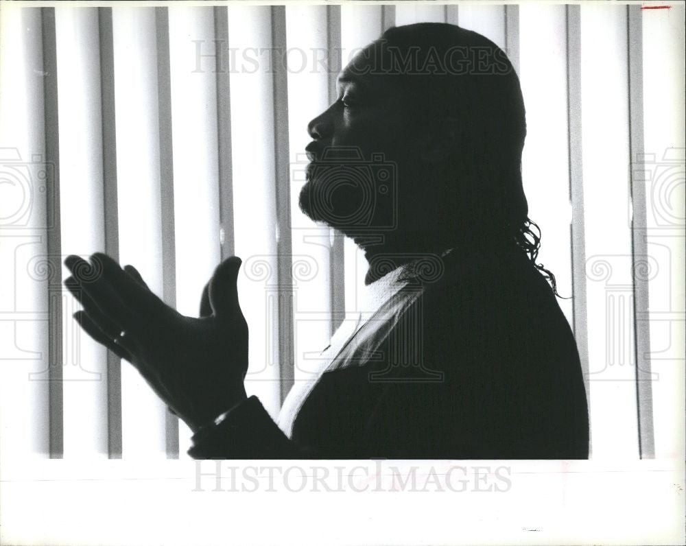 1992 Press Photo William Harris Martin Luther King Jr - Historic Images