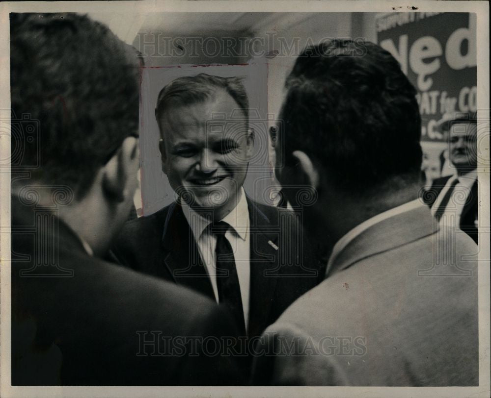 1961 Press Photo Lucien Nedzi, Democratic Congress - Historic Images