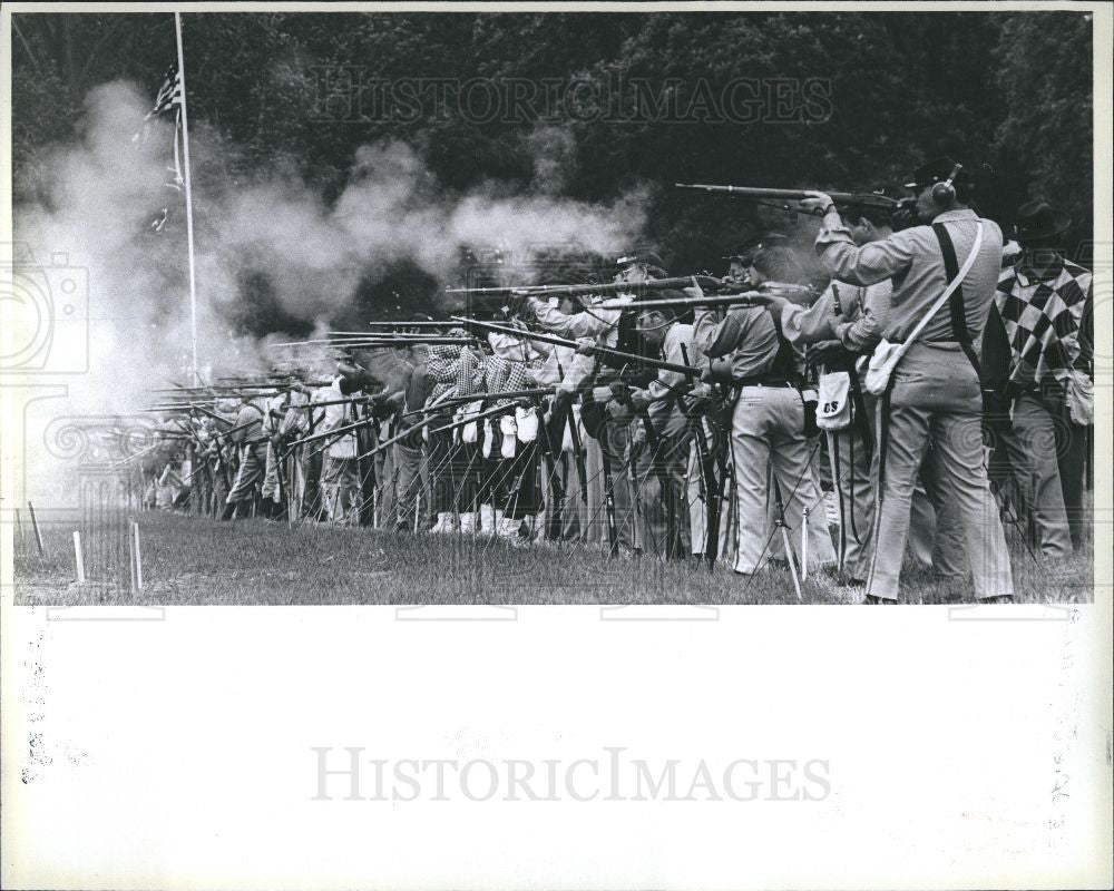 1978 Press Photo Greenfield Village Muzzle Loaders - Historic Images