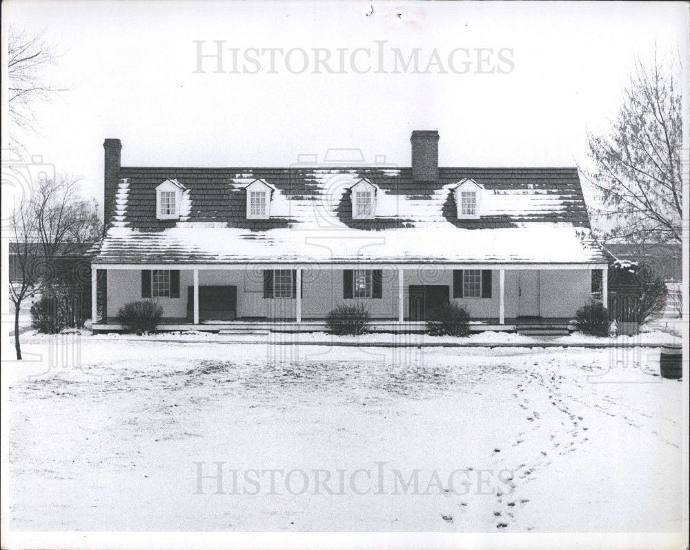 1977 Press Photo Greenfield Village, Winter - Historic Images