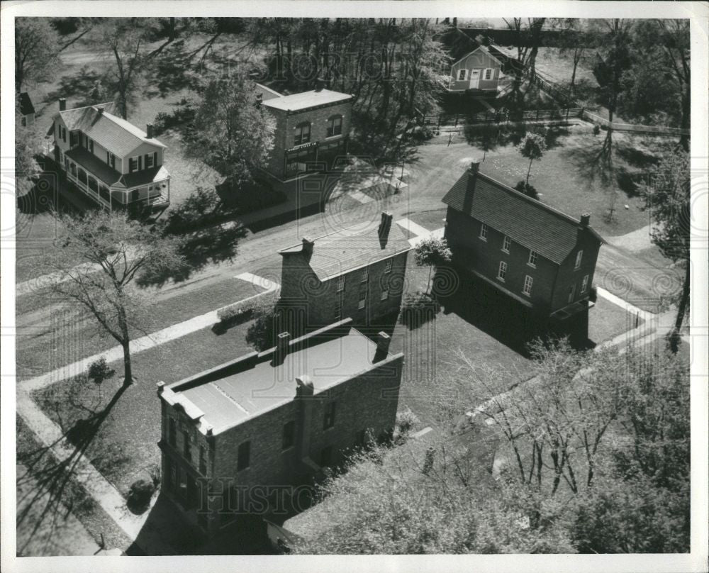 Press Photo Greenfield Village, historic buildings - Historic Images