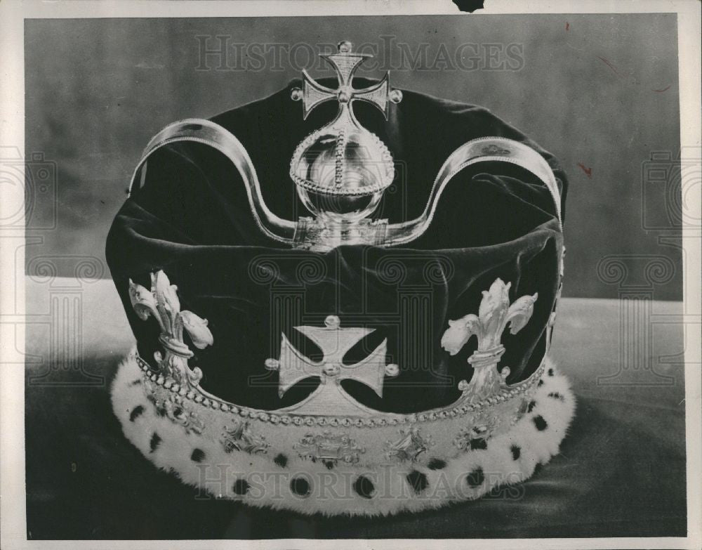 1937 Press Photo Prince Wales Crown Royal Coronet - Historic Images