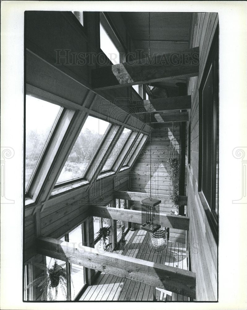 1980 Press Photo Energy Solar - Detail of Furnos Home - Historic Images