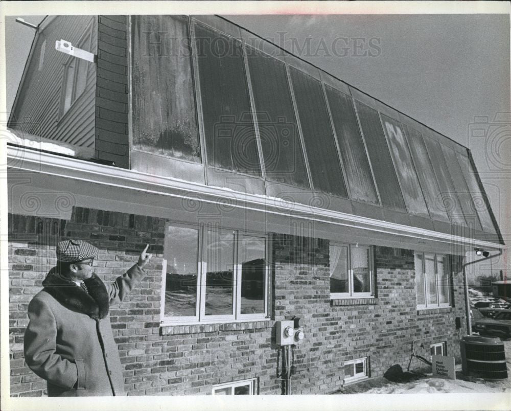 1979 Press Photo solar panels Detroit Edison home - Historic Images