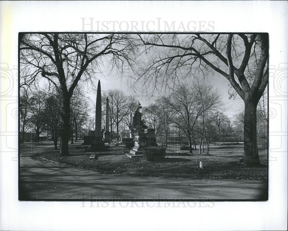 Press Photo Emory L Ford, grave - Historic Images