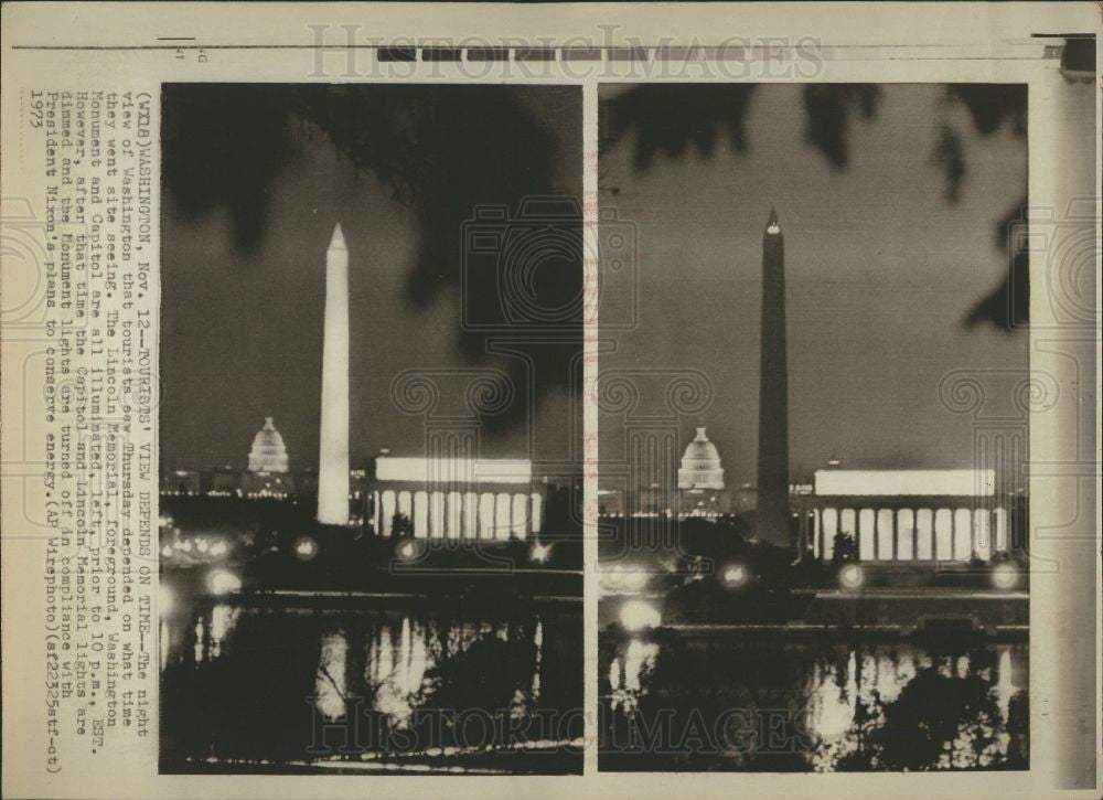1973 Press Photo Energy Crisis - Historic Images