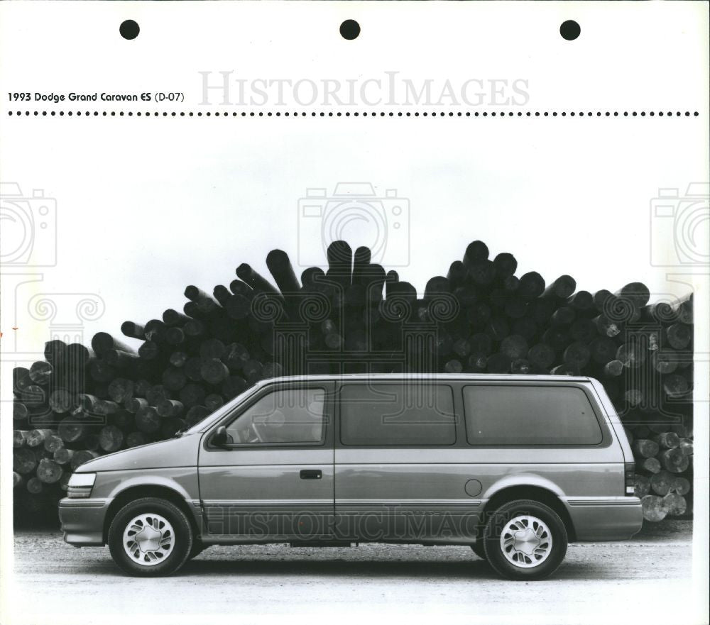 1992 Press Photo Dodge Caravan, 1993, van - Historic Images