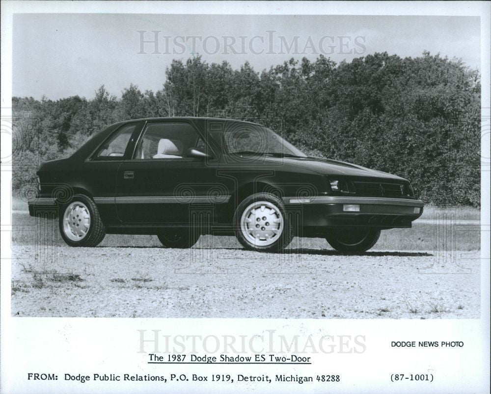 1986 Press Photo Dodge Automobiles 1987 - Historic Images
