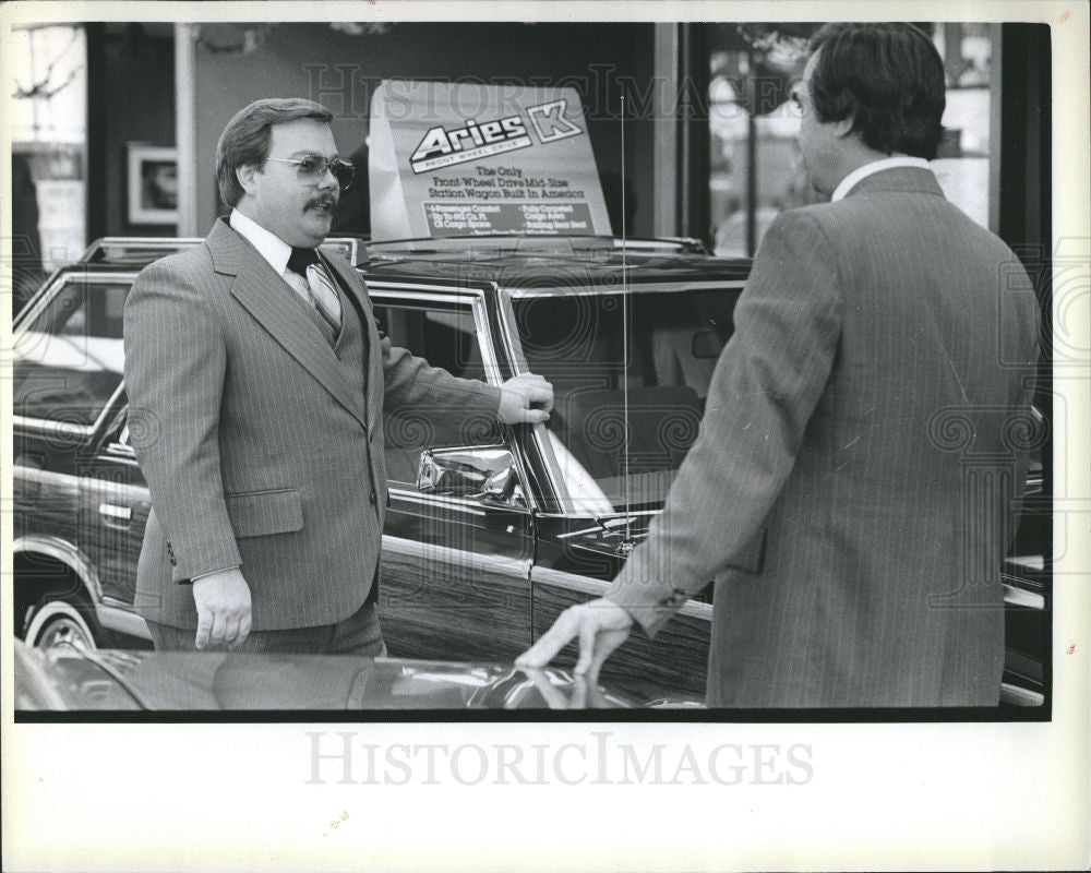 1980 Press Photo Jack Lindahl Fred Terrell Dodge Auto - Historic Images