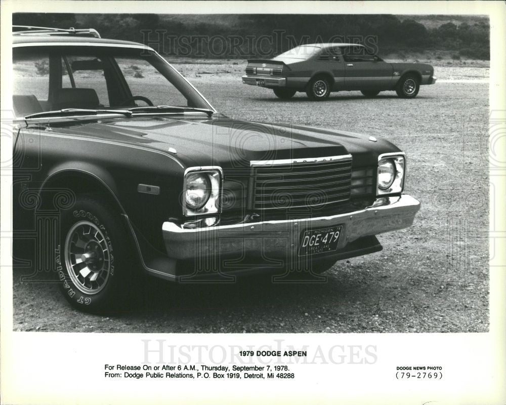1979 Press Photo The Dodge Aspen - Historic Images