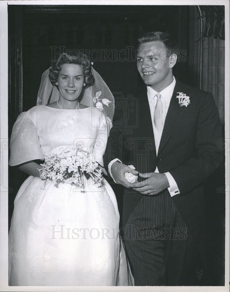 1959 Press Photo Mr Mrs Raymond Biggs, Ecclestone - Historic Images