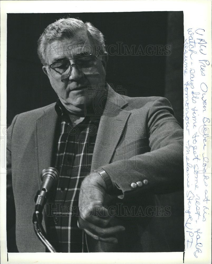 1987 Press Photo Owen Frederick Bieber - Historic Images