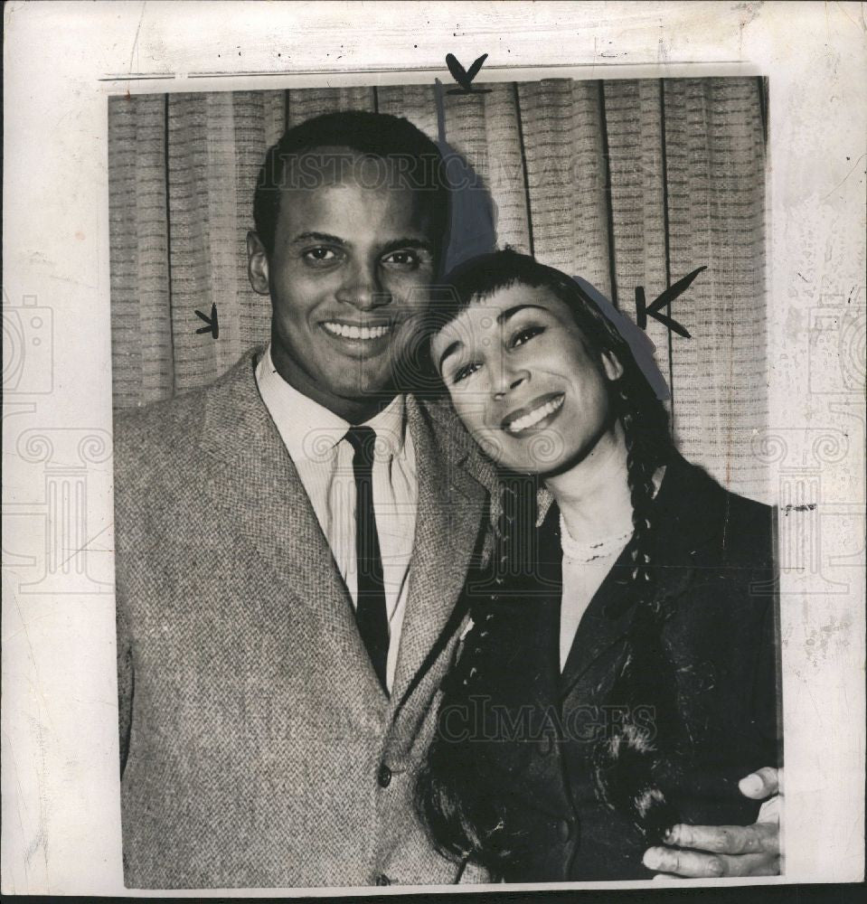 1957 Press Photo Belafonte ,singer - Historic Images
