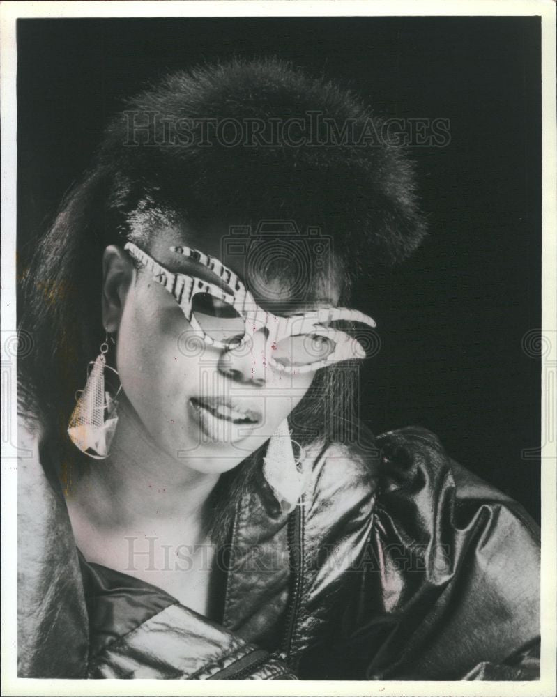 1986 Press Photo Norma Jean Bell PJazz Concert Detroit - Historic Images