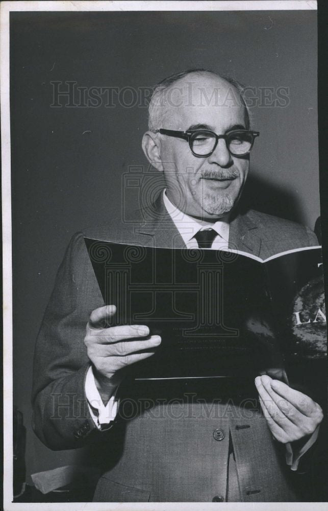 1960 Press Photo Samuel Belkin Yeshiva University - Historic Images