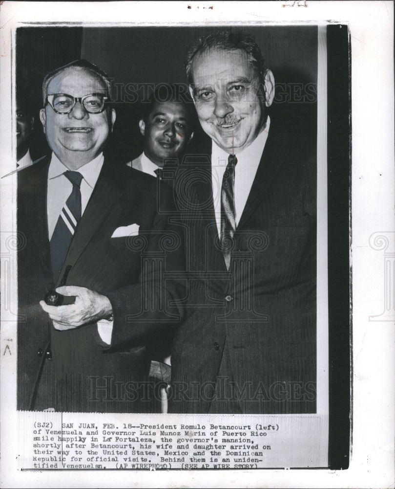 1963 Press Photo President of Venezuela - Historic Images