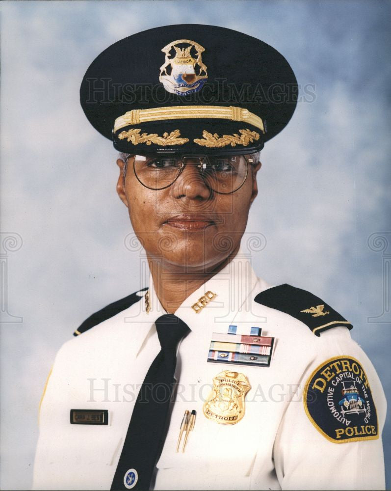Press Photo Cara Best Deputy Chief Detroit Police - Historic Images