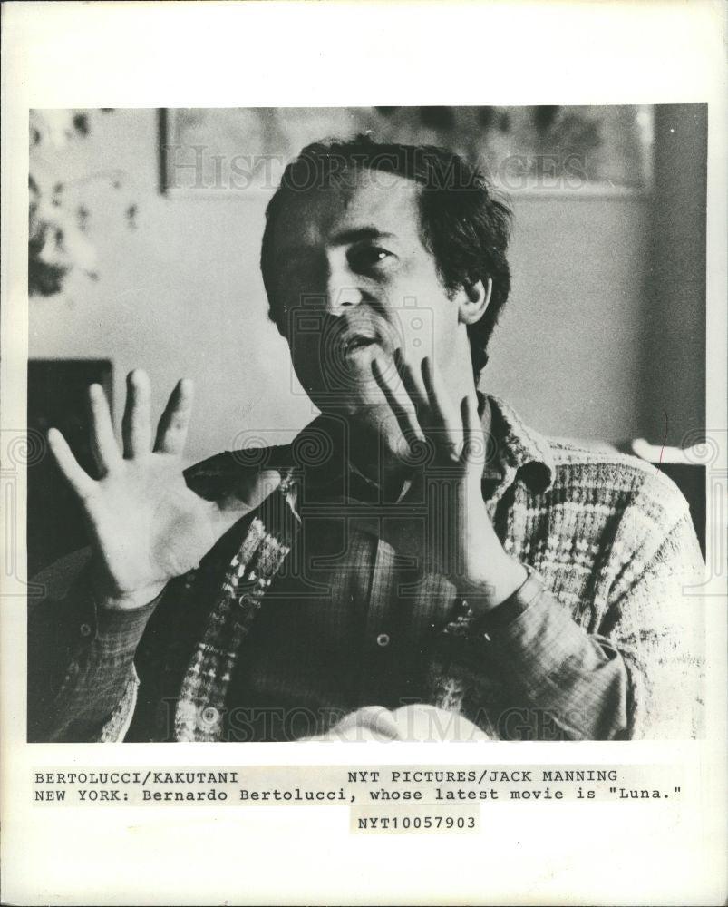 1980 Press Photo Bernardo Bertolucci director Italian - Historic Images