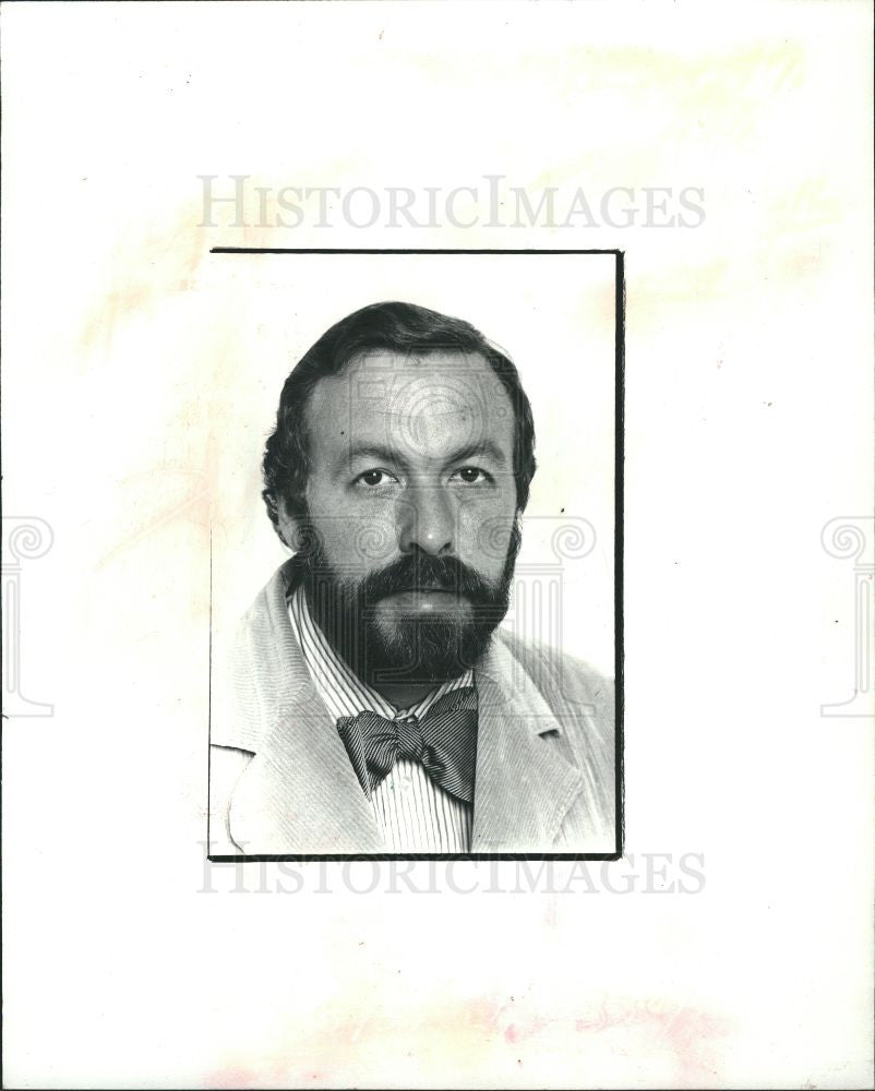 1985 Press Photo THOMAS BEVIER, correspondent - Historic Images
