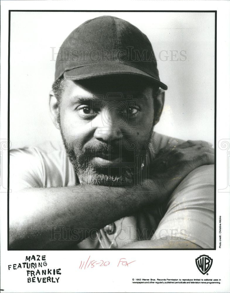 1993 Press Photo Frankie Beverly Singer Musician - Historic Images
