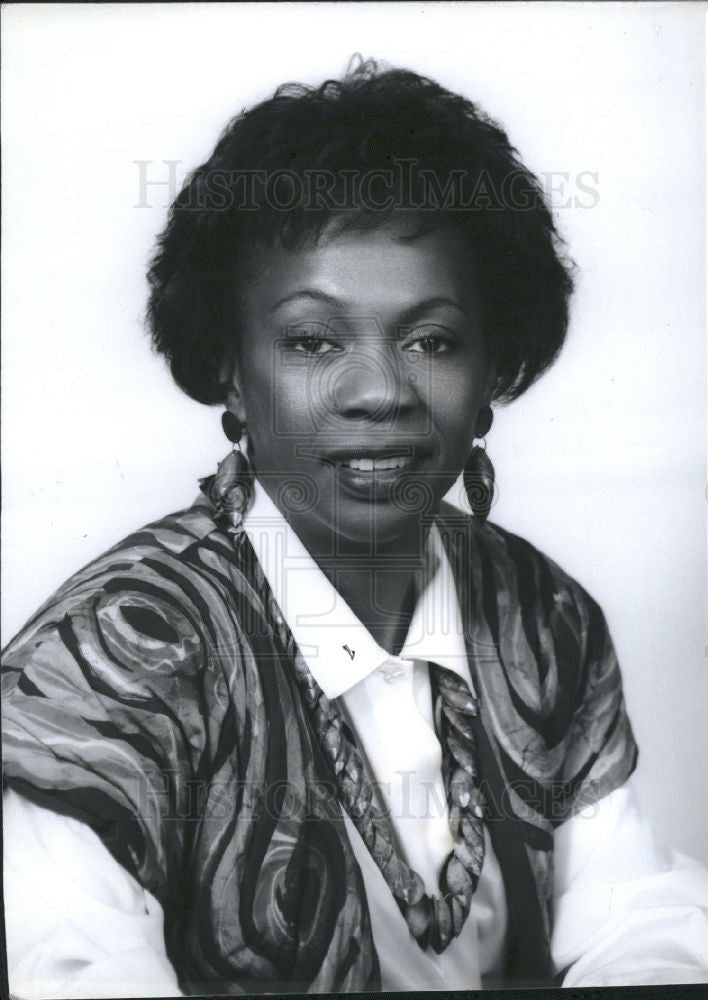 1992 Press Photo Margaret Betts Detroit Board Education - Historic Images