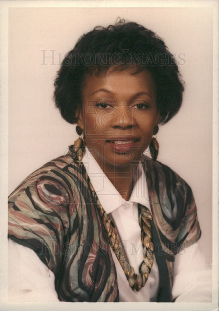 1992 Press Photo Margaret Betts Detroit Board Education - Historic Images