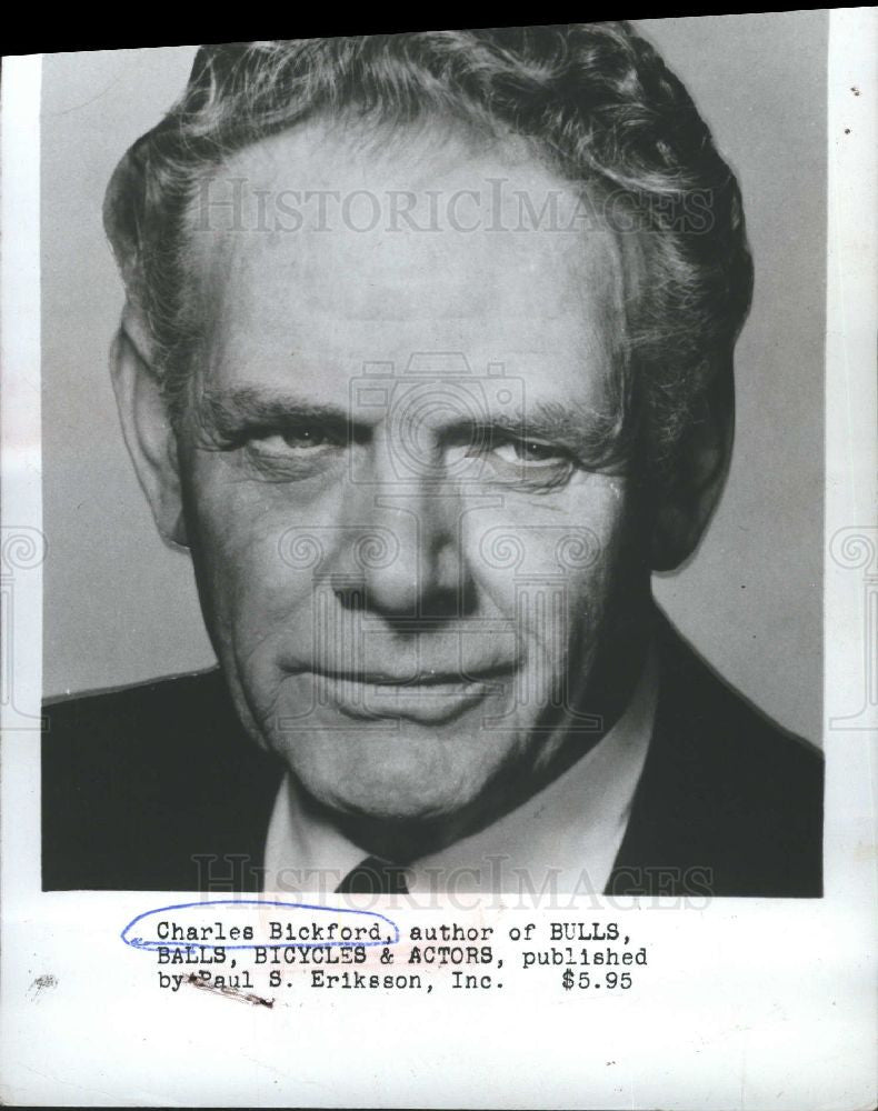 1978 Press Photo American actor Charles Bickford - Historic Images