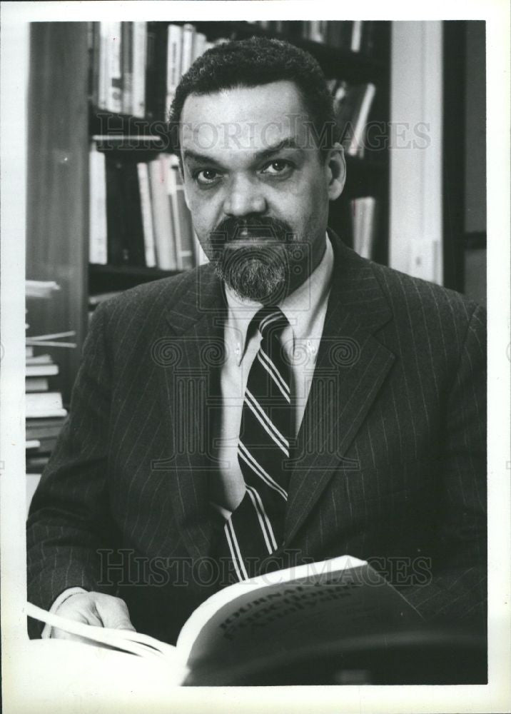 1985 Press Photo Albert Bharucha-Reid Wayne State dean - Historic Images