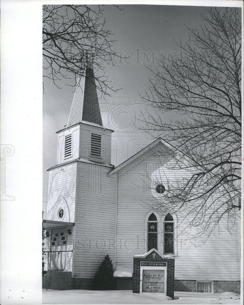 1977 Press Photo Disco United Methodist Church - Historic Images