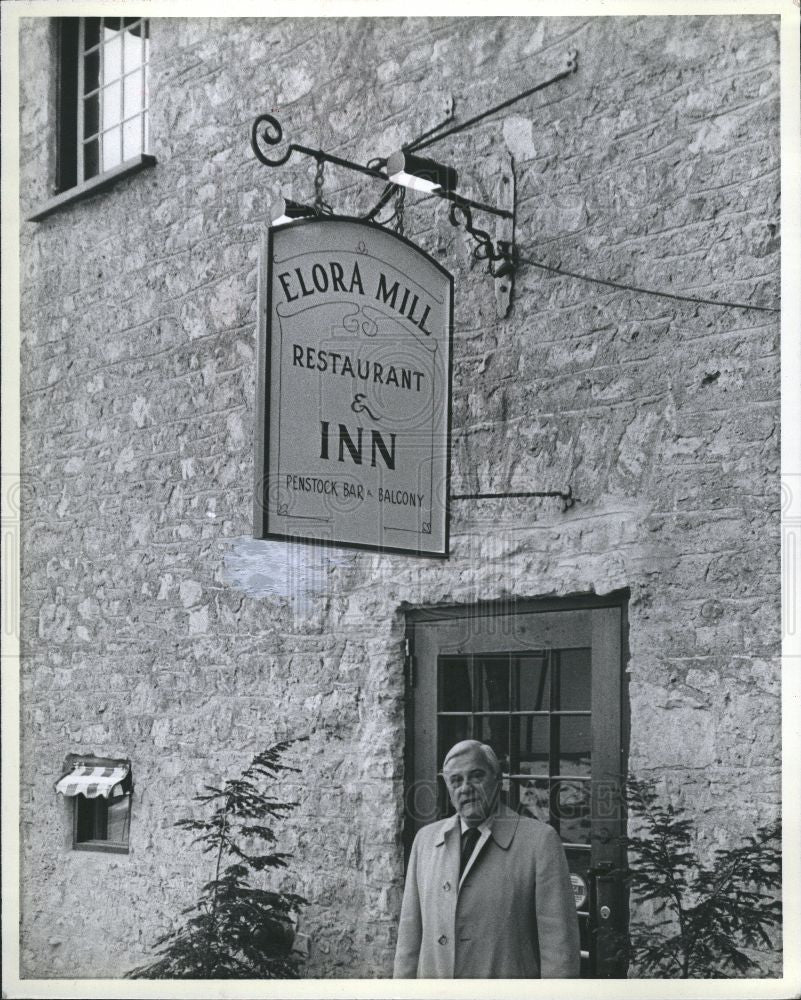 1981 Press Photo Elora Mill Restaurant Inn Ontario - Historic Images