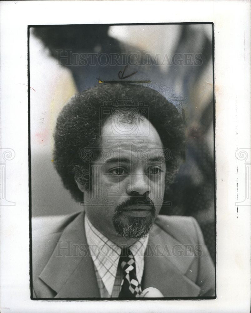 1978 Press Photo George Bell Detroit Board of Education - Historic Images
