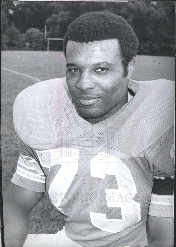 1974 Press Photo Bob bell American football player - Historic Images