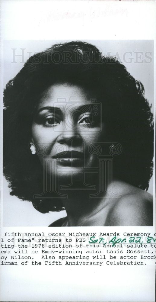 1985 Press Photo Nancy Wilson jazz singer actress - Historic Images